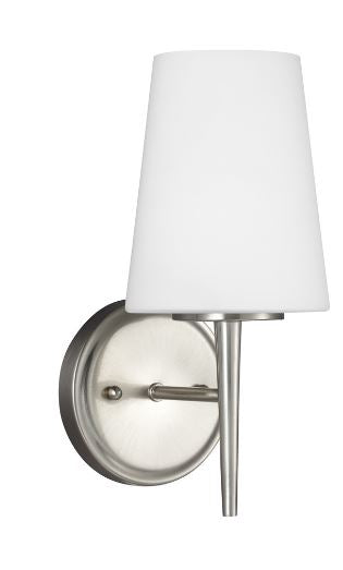 4140401-962 - SeaGull Driscoll Brushed Nickel Wall Sconce