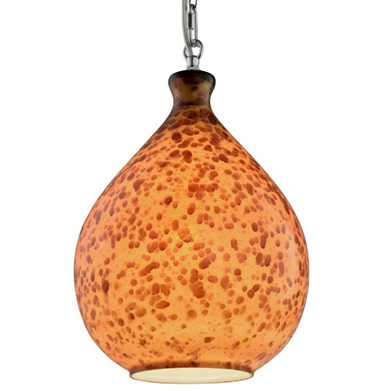 Varaluz 274P01C French Quarter 13 inch Chrome Pendant, Tortoise Shell Art