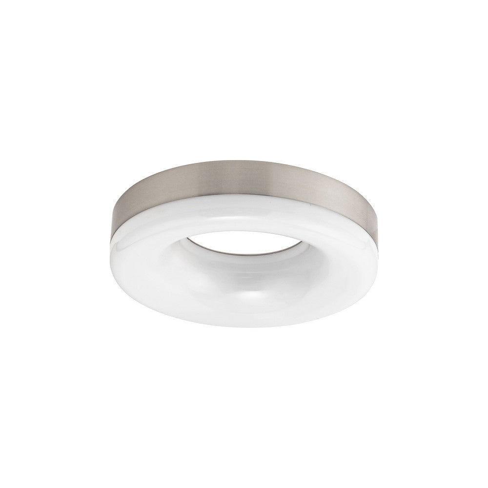 Eglo 88828A Ringo 1 Light Flush Nickel Ceiling Light