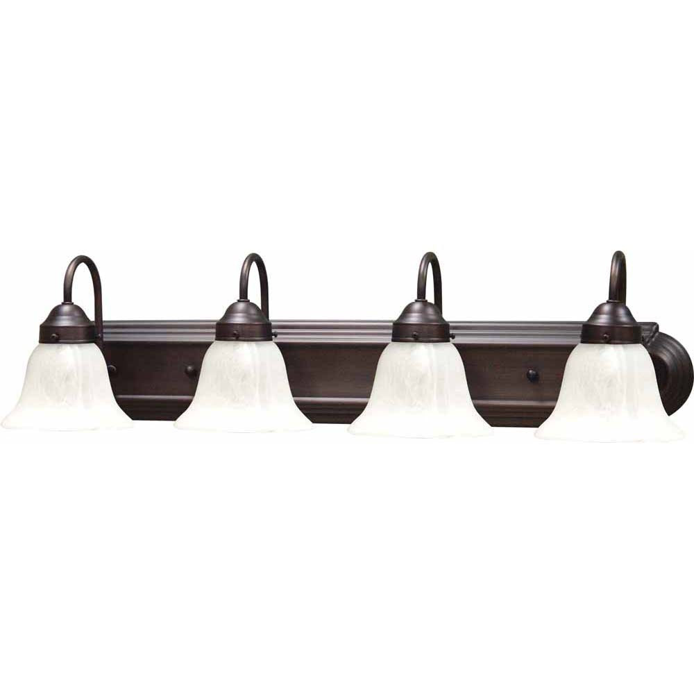V1344-79 - 4LT 100W ANTIQUE BRONZE VANITY