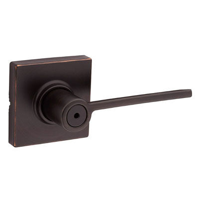 300LRLSQT-11P - Kwikset Ladera Venetian Bronze Square Privacy Lever