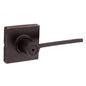 300LRLSQT-11P - Kwikset Ladera Venetian Bronze Square Privacy Lever