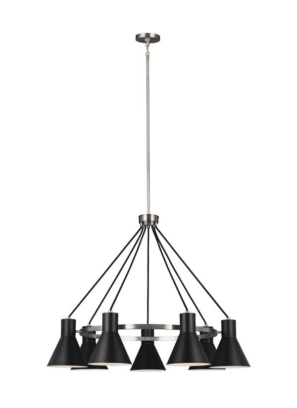 3141307-962 - Seagull Lighting Towner Brushed Nickel Chandelier