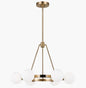 3161606-848 - Seagull Lighting Clybourn Satin Brass Six Light Chandelier