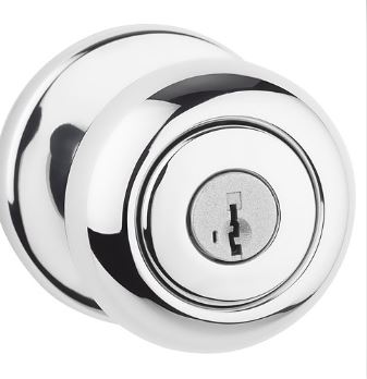 400CV-26-SMT - Kwikset Cove Polished Chrome Knob