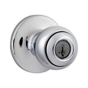 400P-26-SMT - Kwikset Polo Polished Chrome Keyed Entry Knob
