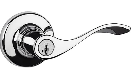 405BL-26-SMT - Kwikset Balboa Polished Chrome Keyed Entry Door Handle