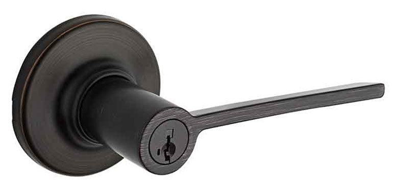 405LRL-11P-SMT - Kwikset Ladera Venetian Bronze Keyed Entry Lever Smart Key