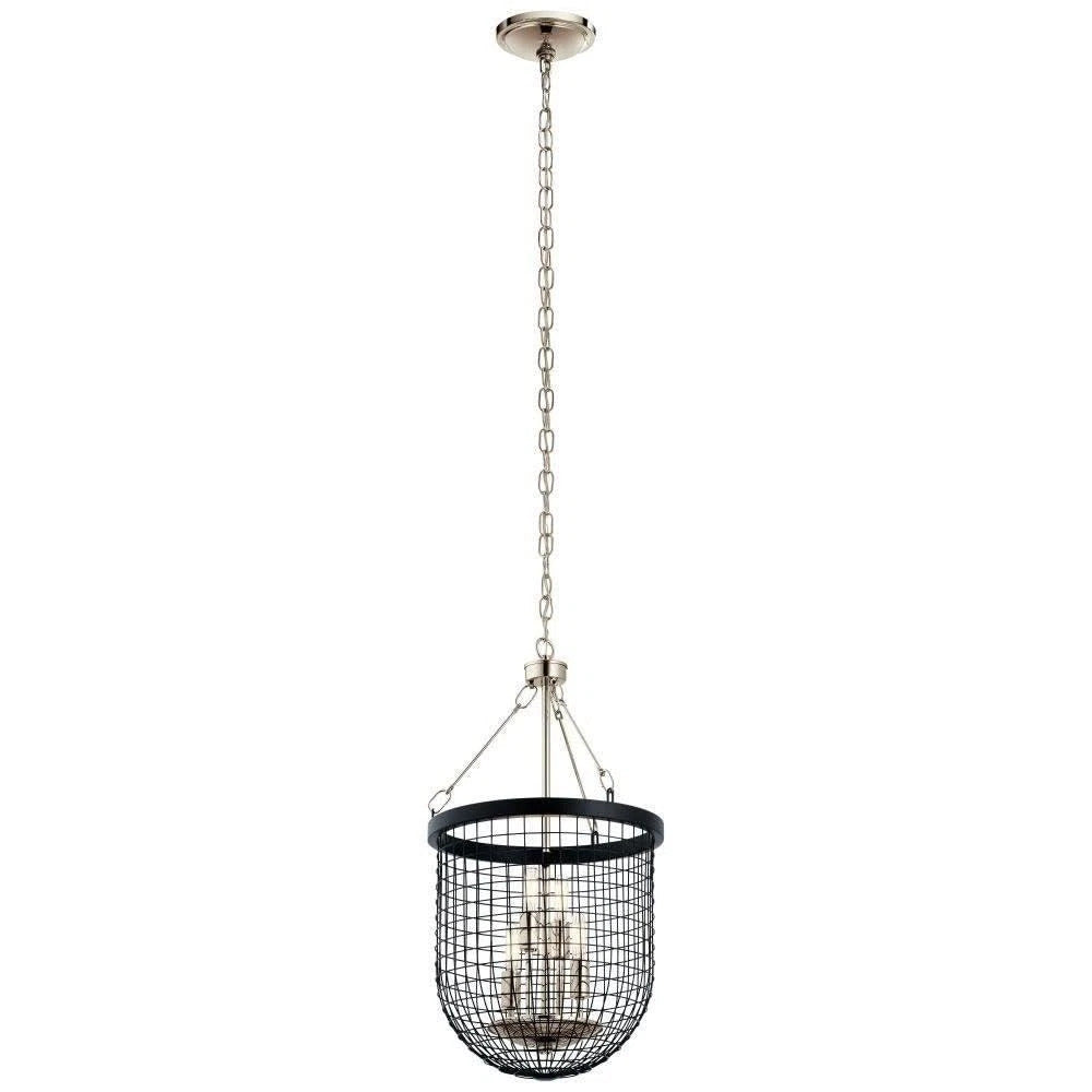 42375BK - Kichler Lighting Byatt Black 4 Light Cage Pendant