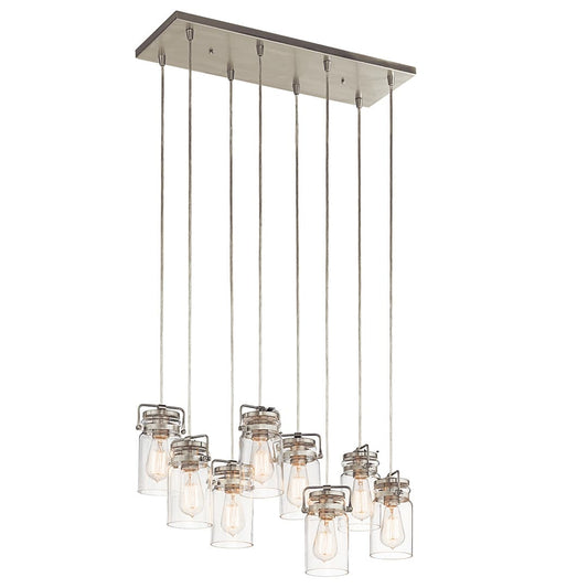 42890NI - Kichler Lighting Brinley Brushed Nickel 8 Light Pendant