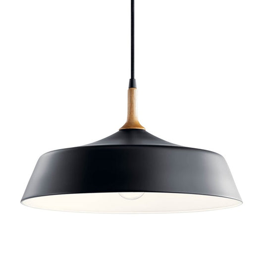 43683BK - Kichler Lighting Danika Black Plate Pendant