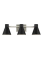 4441303-962 - Sea Gull Lighting Towner Black 3 Light Vanity Light