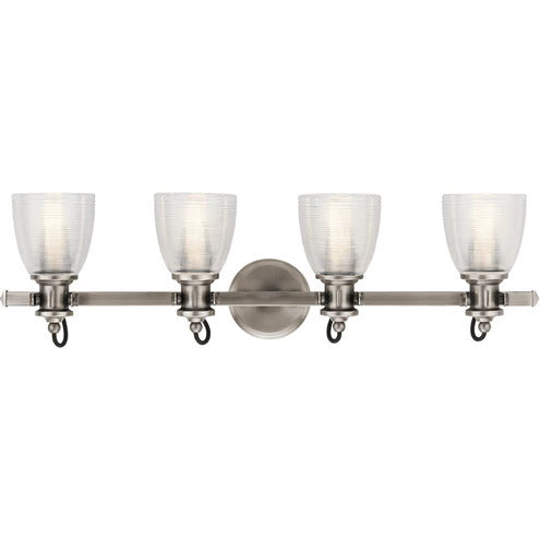 45874CLP - Kichler Lighting Flagship Pewter 4 Light Vanity Light