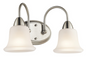 45882NI - Kichler Lighting Nicholson Brushed Nickel 2 Light Vanity Light