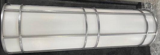 DLCAM24X10SLV-DE26-41-WA-BKBOX - 2 Light Decorative Silver Wall Sconce
