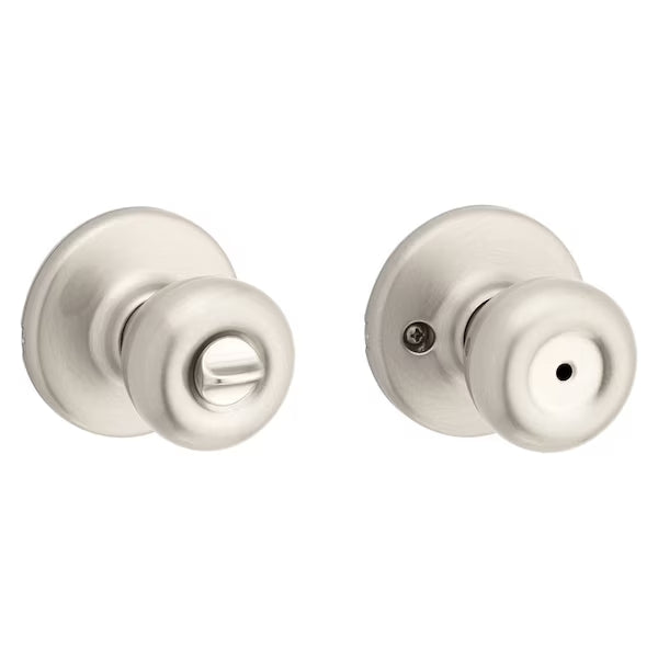 300T-15 - Kwikset Tylo Satin Nickel Privacy Door Knob with Lock