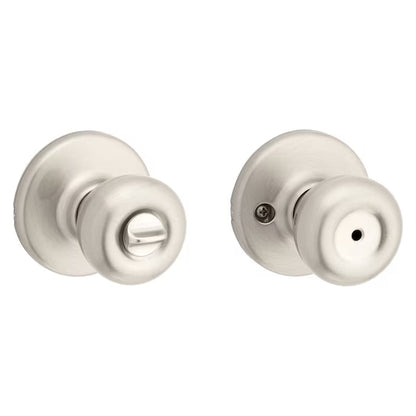 300T-15 - Kwikset Tylo Satin Nickel Privacy Door Knob with Lock