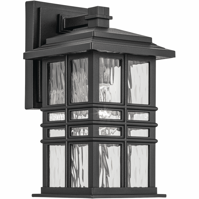 49829BKT - Kichler Lighting Beacon Black Square Outdoor Wall Light