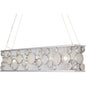 Varaluz 165N05MS Fascination 5 Light 48 inch Linear Pendant, Metallic Silver