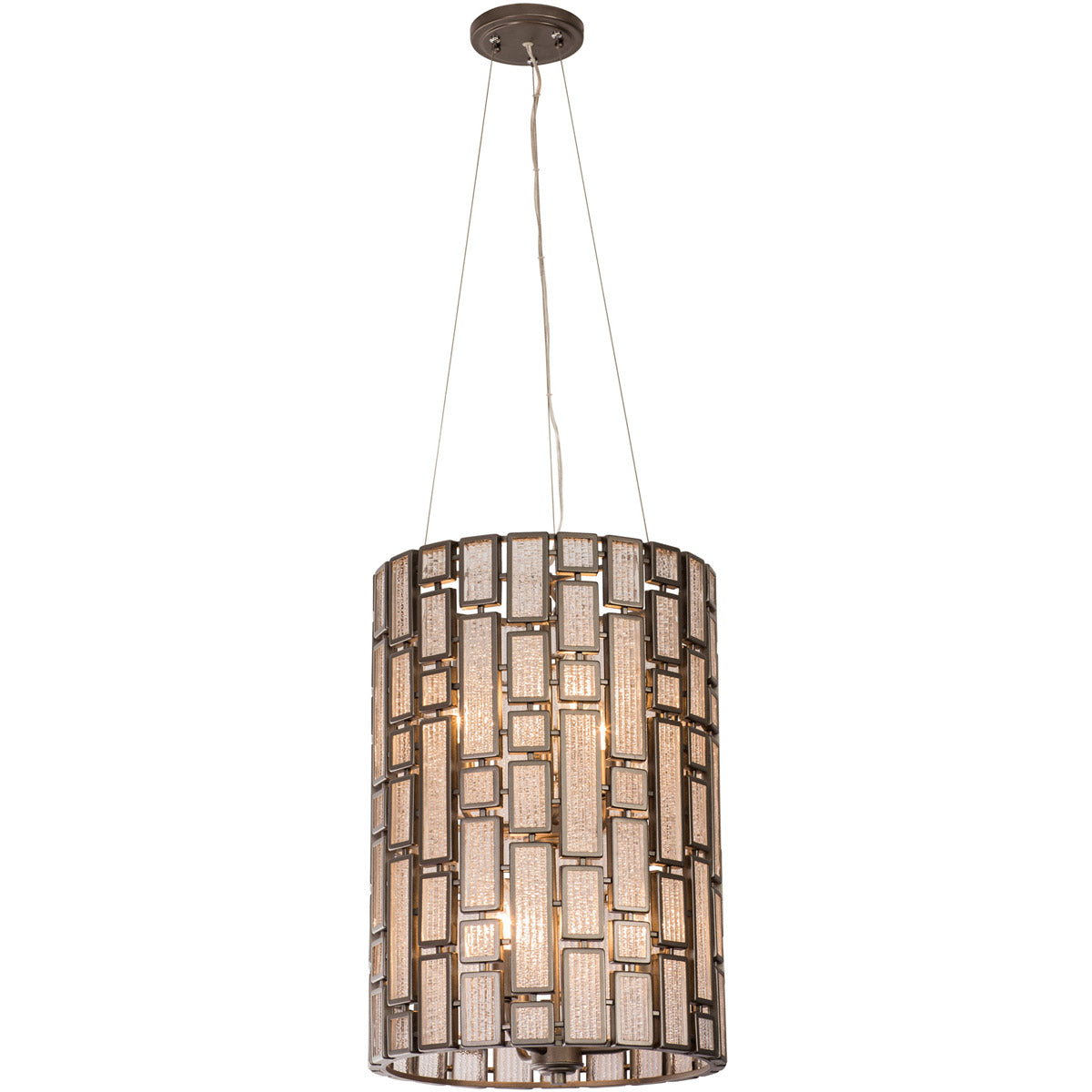 Varaluz Lighting 255F06NB Harlowe 14 inch Pendant, New Bronze