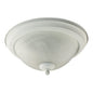 3066-11-66 - White 2 Lt. Alabaster Flush Mount - Quorum - IN STOCK LIGHTING - Flush Mount
