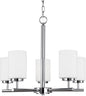 Sea Gull 31161-05 Oslo 5 Light 24 inch Chandelier, Chrome