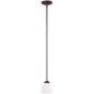 Capital Lighting 3941BB-202 Chapman 1 Light 6 inch Burnished Bronze Mini-Pendant Light