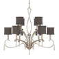 4060BS-541-CR - Brushed Silver 10 Lt. Elan Chandelier - Capital Lighting - IN STOCK LIGHTING - Chandelier