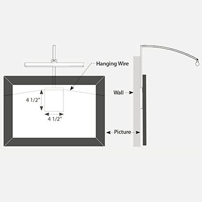WAC Lighting PL-LED25-27-BK 24 7/8-Inch Hard Wired Vibe Picture Light