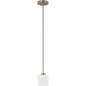 Capital Lighting 4340BN-103 Steele 1 Light 6 inch Brushed Nickel Pendant Light