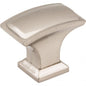 Hardware Resources 435L-SN Annadale 1 1/2" Rectangle Cabinet Knob, Satin Nickel