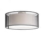 Kuzco Lighting 52333B Circon 3 Light Round Semi-Flush Mount, Brushed Nickel