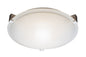 59006BN - 2 Light 60W Brushed Nickel 12" Flush Mount