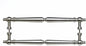 Top Knobs M730-12 Pair Asbury Back to Back Door Pull, Brushed Nickel