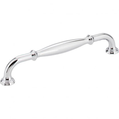 Hardware Resources 658-160PC Tiffany 160mm Center to Center Cabinet Pull, Polished Chrome