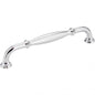 Hardware Resources 658-160PC Tiffany 160mm Center to Center Cabinet Pull, Polished Chrome