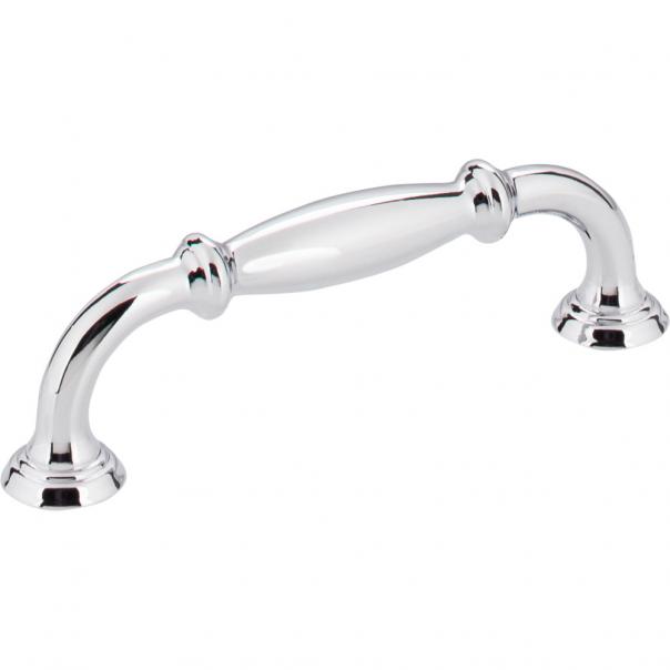 Hardware Resources 658-96PC Tiffany 96mm Center to Center Cabinet Pull, Polished Chrome