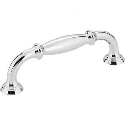 Hardware Resources 658-96PC Tiffany 96mm Center to Center Cabinet Pull, Polished Chrome
