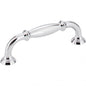 Hardware Resources 658-96PC Tiffany 96mm Center to Center Cabinet Pull, Polished Chrome