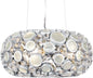 Varaluz Lighting 165C03SMS Fascination 3-Light Donut Pendant, Metallic Silver