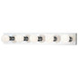 7415-4 - Chrome 5Lt Bath Vanity Strip