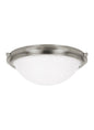 Sea Gull 75661EN3-962 Winnetka 2 Light 14 inch Brushed Nickel Flush Mount