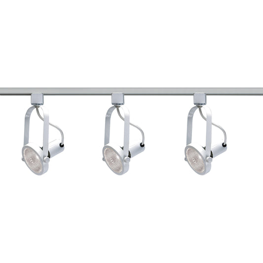 7936WH - White 4' 3 Head Track Pack Light