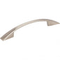 Hardware Resources 847-96SN Flared Regan 96mm Center to Center Cabinet Pull, Satin Nickel