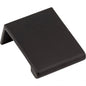Hardware Resources A500-125MB Edgefield 1 1/4" Cabinet Tab Pull, Matte Black