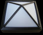 X825-SLV - Silver 2Lt CFL Exterior Flush Mount