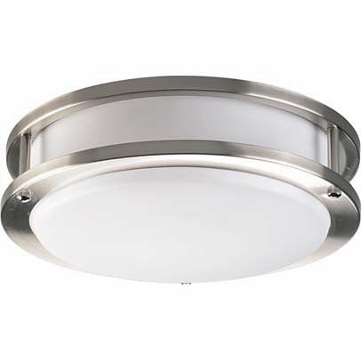 X027-CHR - Chrome 2 Lt CFL Flush Mount Saturn