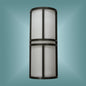DL-CAM18X8DB-DE2641WAWMT-DS-EM - Semi-Circular Wall Sconce With White Lens