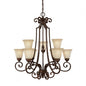 3029BB-251 - Chesterfield Brown 9Lt. Barclay Chandelier - Capital Lighting - IN STOCK LIGHTING - Chandelier