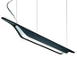 TROAG LARGE BL - 1 Light 80W (T5) 120V Black Suspension Pendant
